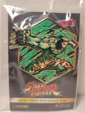 Street Fighter Guile Painterly Series Enamel Pin Official Capcom Badge